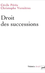 Couverture de l'ouvrage Droit des successions